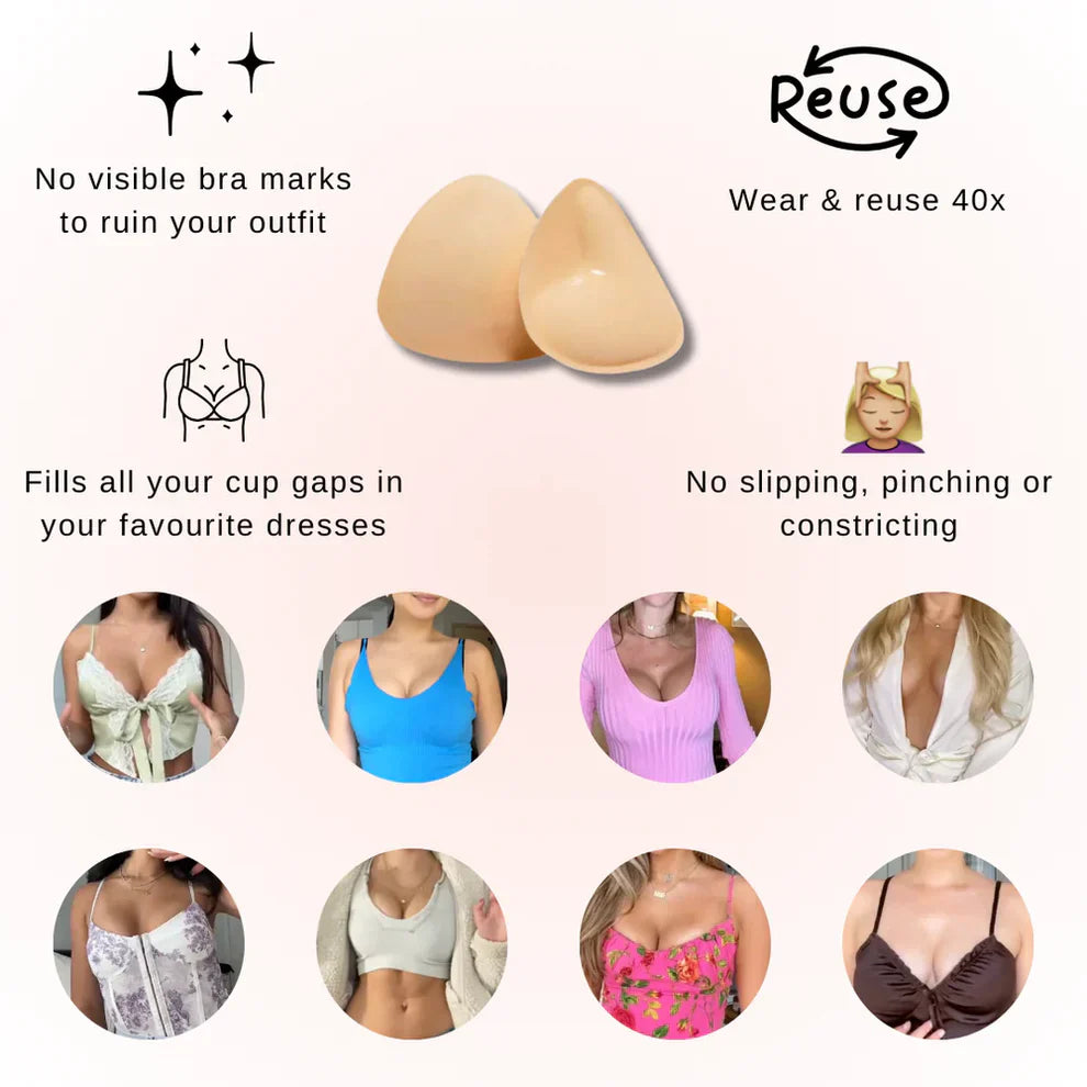 LunaComfy™ Self-Adhesive Reusable Bra Inserts