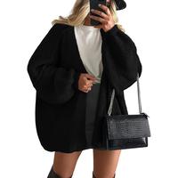 LunaComfy Oversized Cardigan with Fall Long Lantern Sleeve