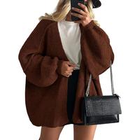 LunaComfy Oversized Cardigan with Fall Long Lantern Sleeve