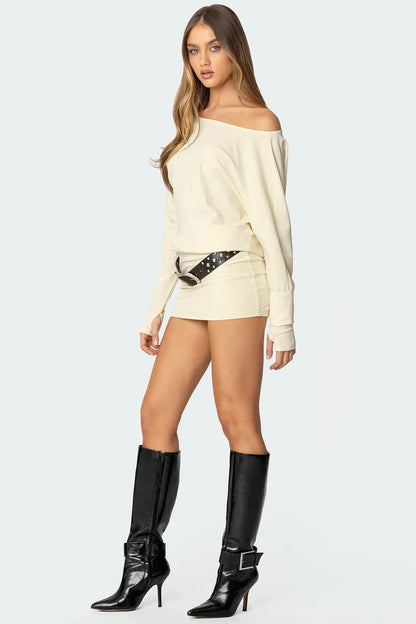 LunaComfy Back Mini Dress