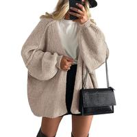 LunaComfy Oversized Cardigan with Fall Long Lantern Sleeve