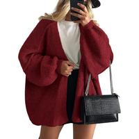 LunaComfy Oversized Cardigan with Fall Long Lantern Sleeve